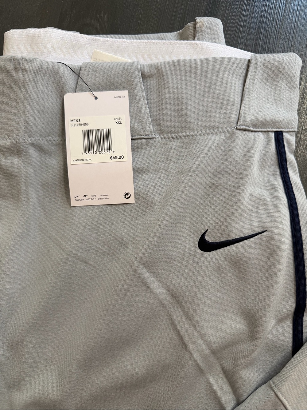 Nike Baseball Dri-FIT Pants NWT Men’s XXL Gray - Picture 3 of 4